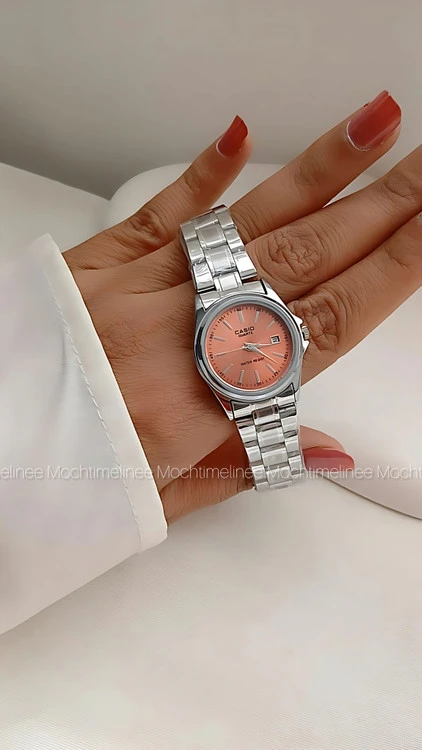 ساعت صفحه رنگی کاسیو CASIO با بک و بند استیل
