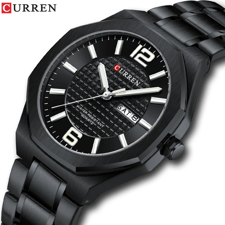 ساعت مردانه روزشمار کورن 8476 (کارن CURREN) مشکی