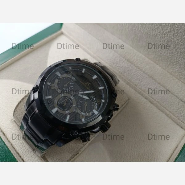 ساعت مردانه مشکی بلیزر طرح سه موتور 3232 تک مردانه