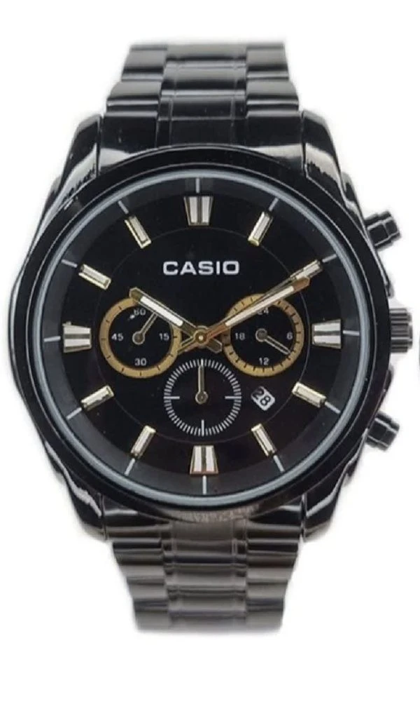ساعت مردانه کاسیو Casio طرح سه موتوره مشکی