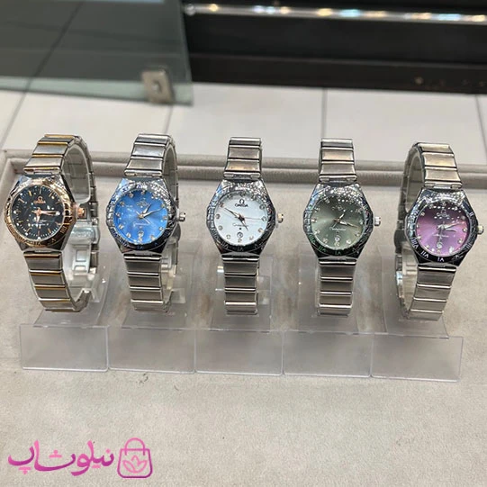 ساعت مچی امگا زنانه کانسلیشن + جعبه و بگ کد 1500