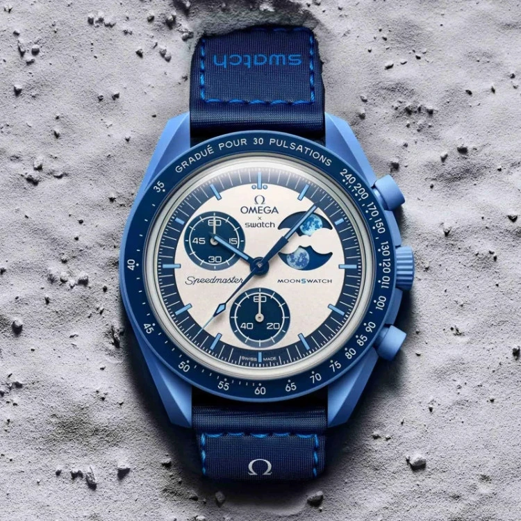 ساعت مچی امگا سواچ سوپر آبی Omega Swatch super blue 2024