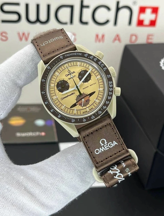 ساعت مچی امگا سواچ مدل ماموریت به سوی زحل Omega Swatch Saturn
