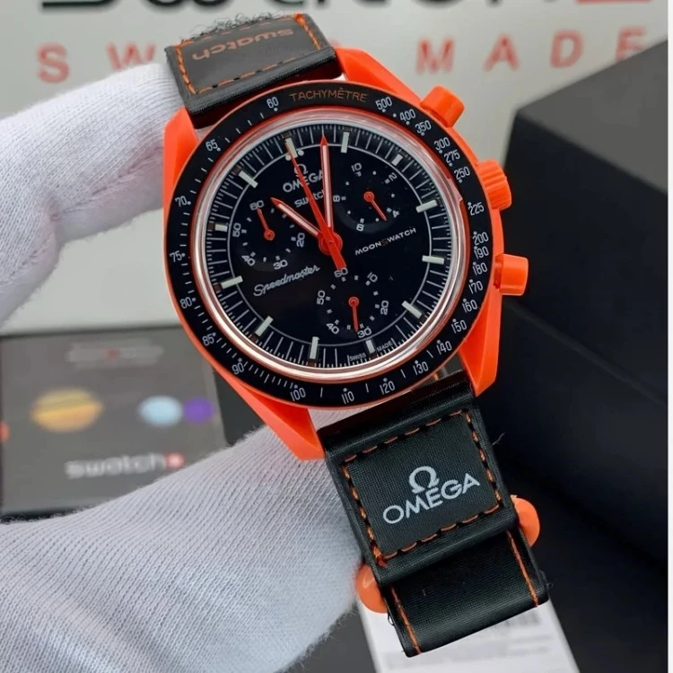 ساعت مچی امگا سواچ گدازه OMEGA X Swatch Mission on Earth LAVA