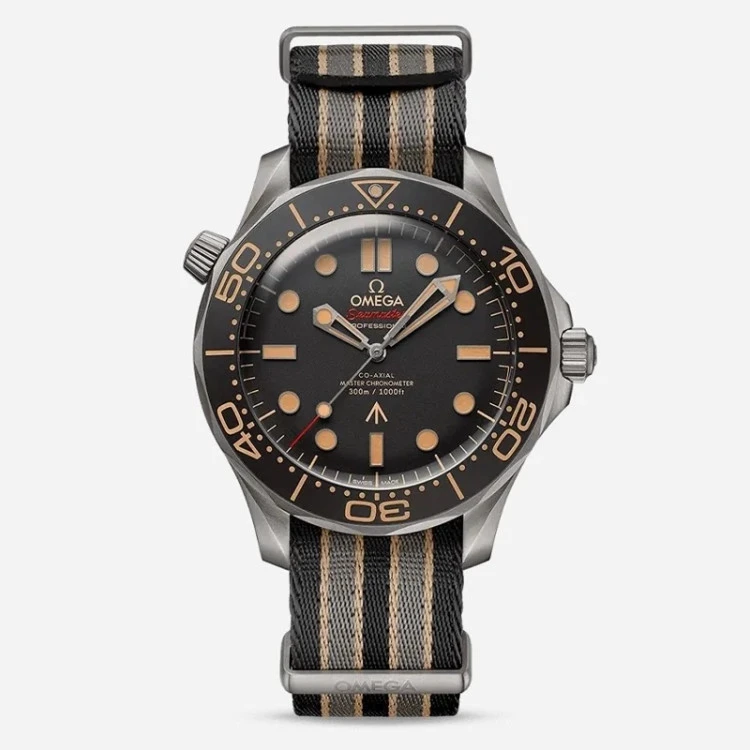 ساعت مچی امگا سی مستر 007 بند ناتو موتور اتوماتیک مستر کوالیتی ( OMEGA Seamaster )