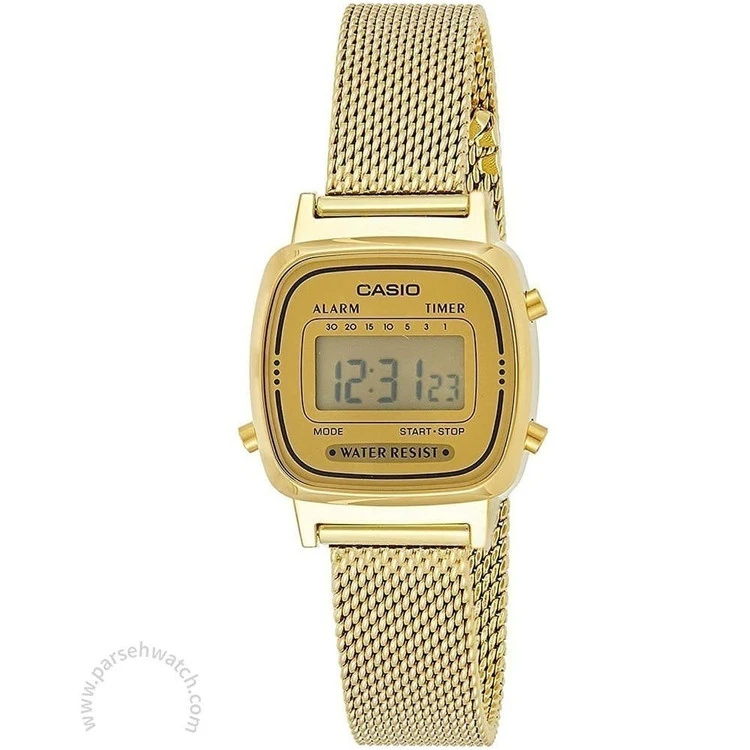 ساعت مچی اورجینال زنانه کاسیو Casio طلایی | طلایی| طلایی| کد رفرنس LA۶۷۰WEMY-۹DF