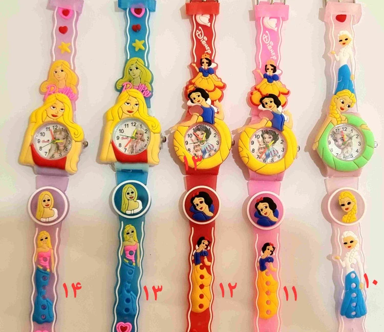 ساعت مچی بچه گانه(دخترانه) کارتونی چراغ دار