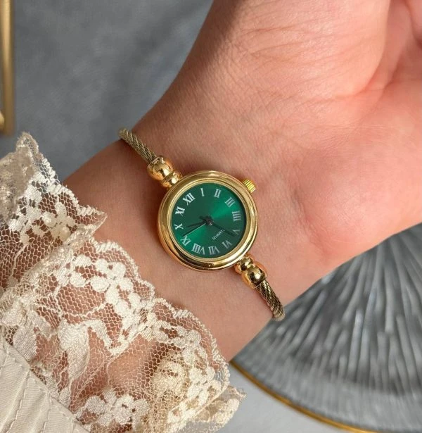 ساعت مچی زنانه النگویی بنگال صفحه سبز