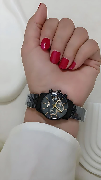 ساعت مچی زنانه تمام بلک سیتیزن تاریخ دار فعال رنگ ثابت