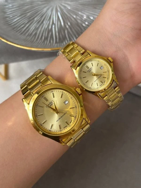 ساعت مچی ست کاسیو Casio طلایی