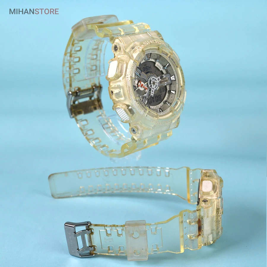 ساعت مچی ضدآب کاسیو جی شاک GA110 |موتور تنظیم با ساعت جهانی| کیفیت بالا | ساعت دوگانه | چهارقسطی ✅