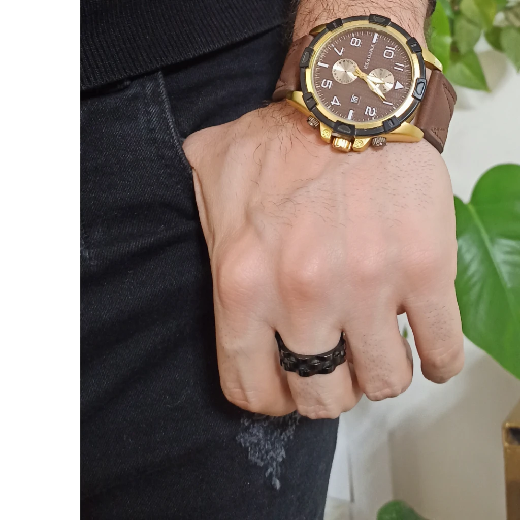 ساعت مچی مردانه امپاور  طلایی قهوه ای