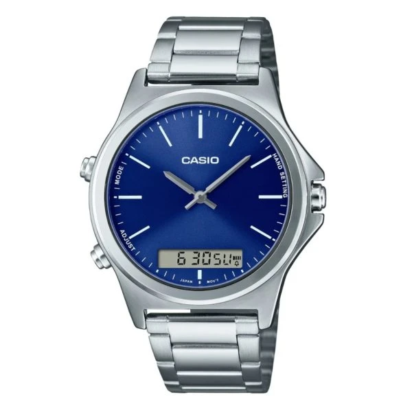 ساعت مچی کاسیو Casio دو موتوره صفحه آبی