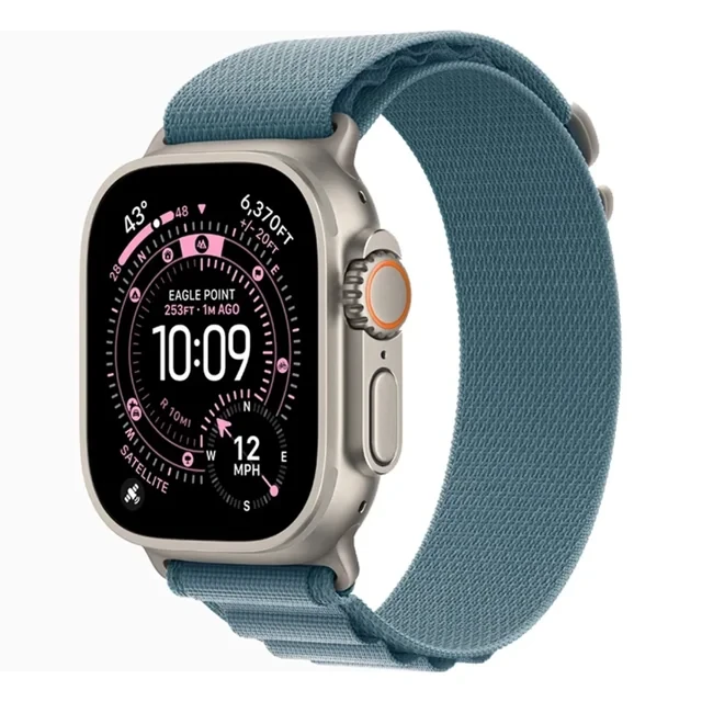 ساعت هوشمند 49 میلی متری اپل مدل Ultra 3 Natural Titanium Case با بند Alpine Loop