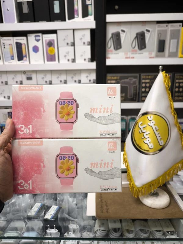 ساعت هوشمند KW68 mini سایز مینی و 3 بند متنوع