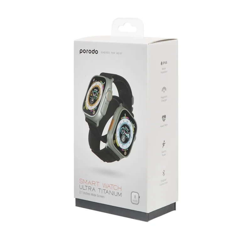 ساعت هوشمند Porodo مدل Ultra TITANIUM PD-SWULTI-BK - مشکی