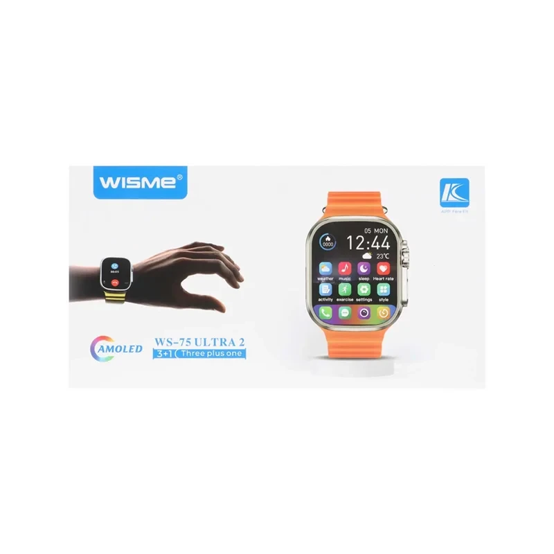 ساعت هوشمند WISME مدل WS-75 ULTRA 2 - طلایی