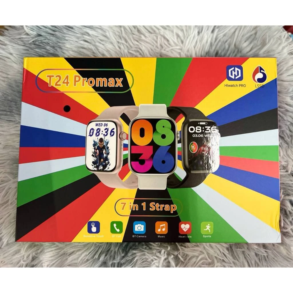 ساعت هوشمند با هفت بند متنوع مدل T24 PROMAX
