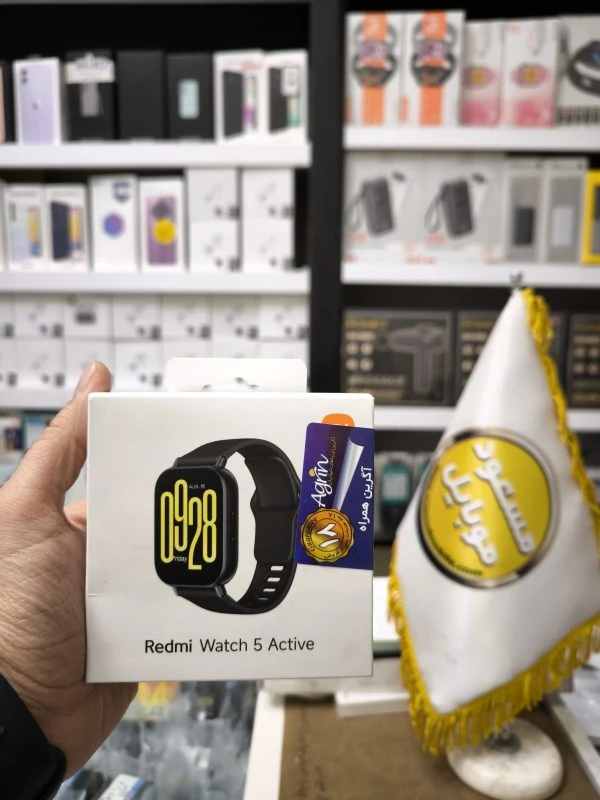 ساعت هوشمند شیائومی مدل Redmi Watch 5 Active با بدنه فلزی و ضد آب – مکالمه دار