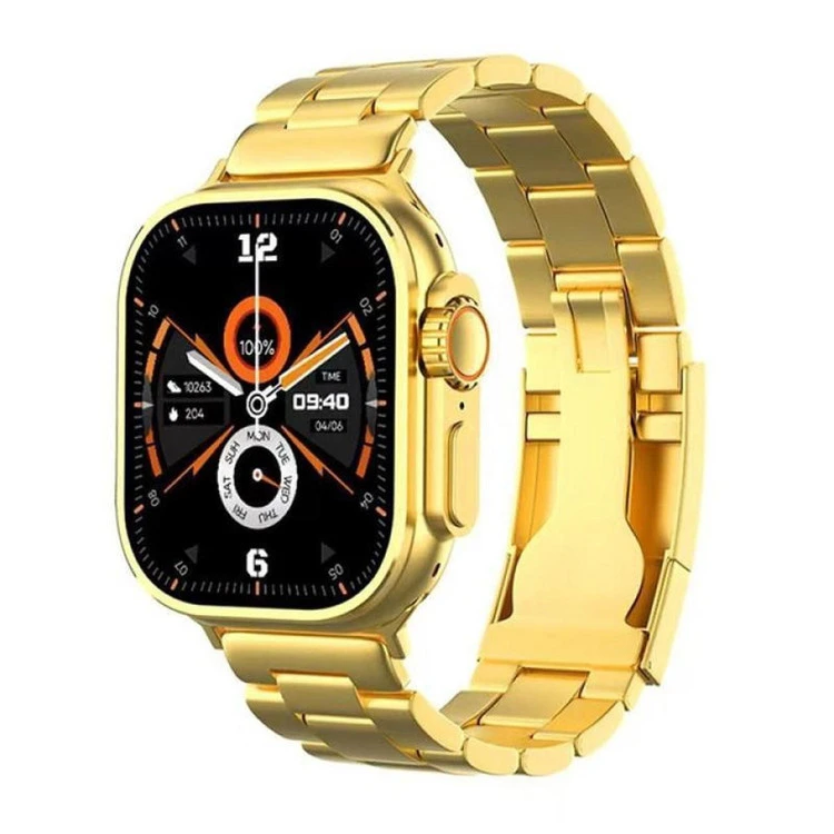 ساعت هوشمند مدل watch 8 ultra طلایی