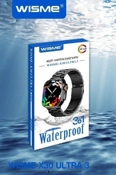 ساعت هوشمند مردانه Wisme x30 ultra 3 مشکی