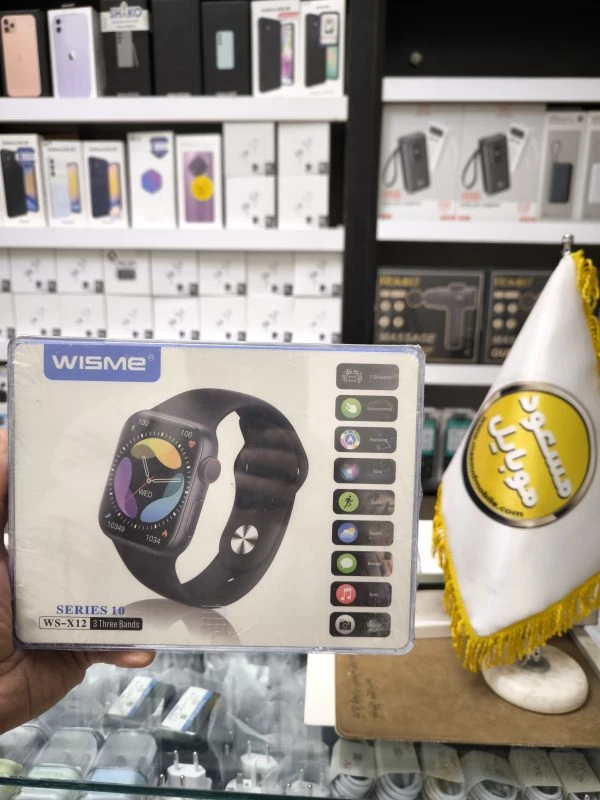 ساعت هوشمند ویسمی سری 10 مدل WISME WS-X12 با 3 بند متنوع