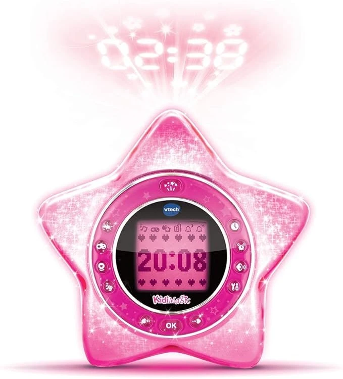 ساعت پروژکتوری طرح ستاره VTech KidiMagic Starlight Pink 9-in-1