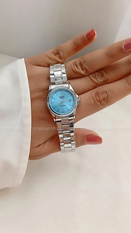 ساعت کاسیو CASIO صفحه رنگی تمام استیل تاریخ دار فعال