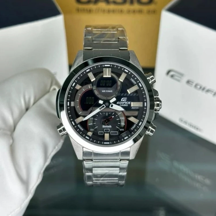 ساعت کاسیو ادیفایس casio edifice ECB-30D بند استیل رنگ ثابت،مسترکوالیتی