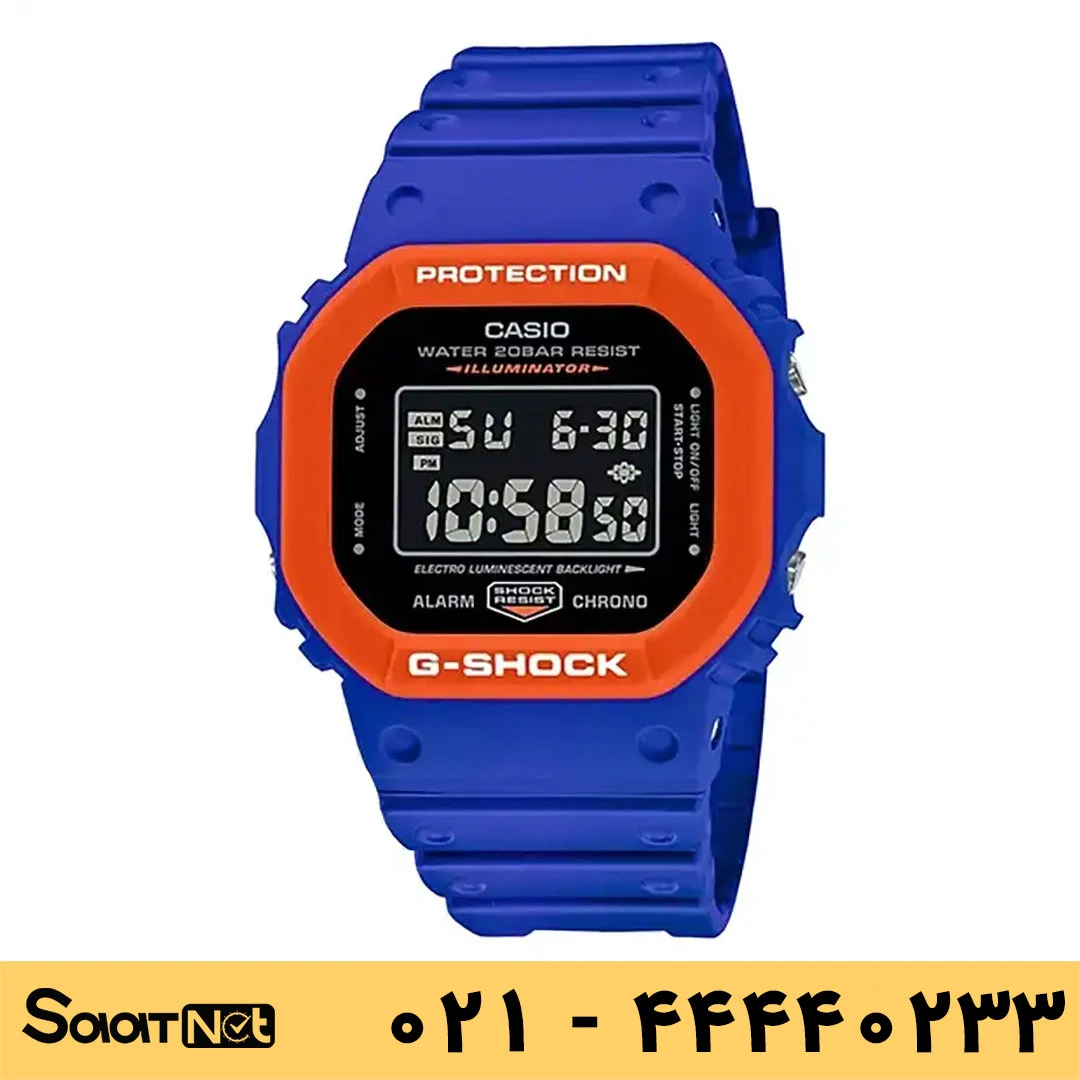 ساعت کاسیو اورجینال کد ۴۰۵۳ مدل DW-5610SC-2DR