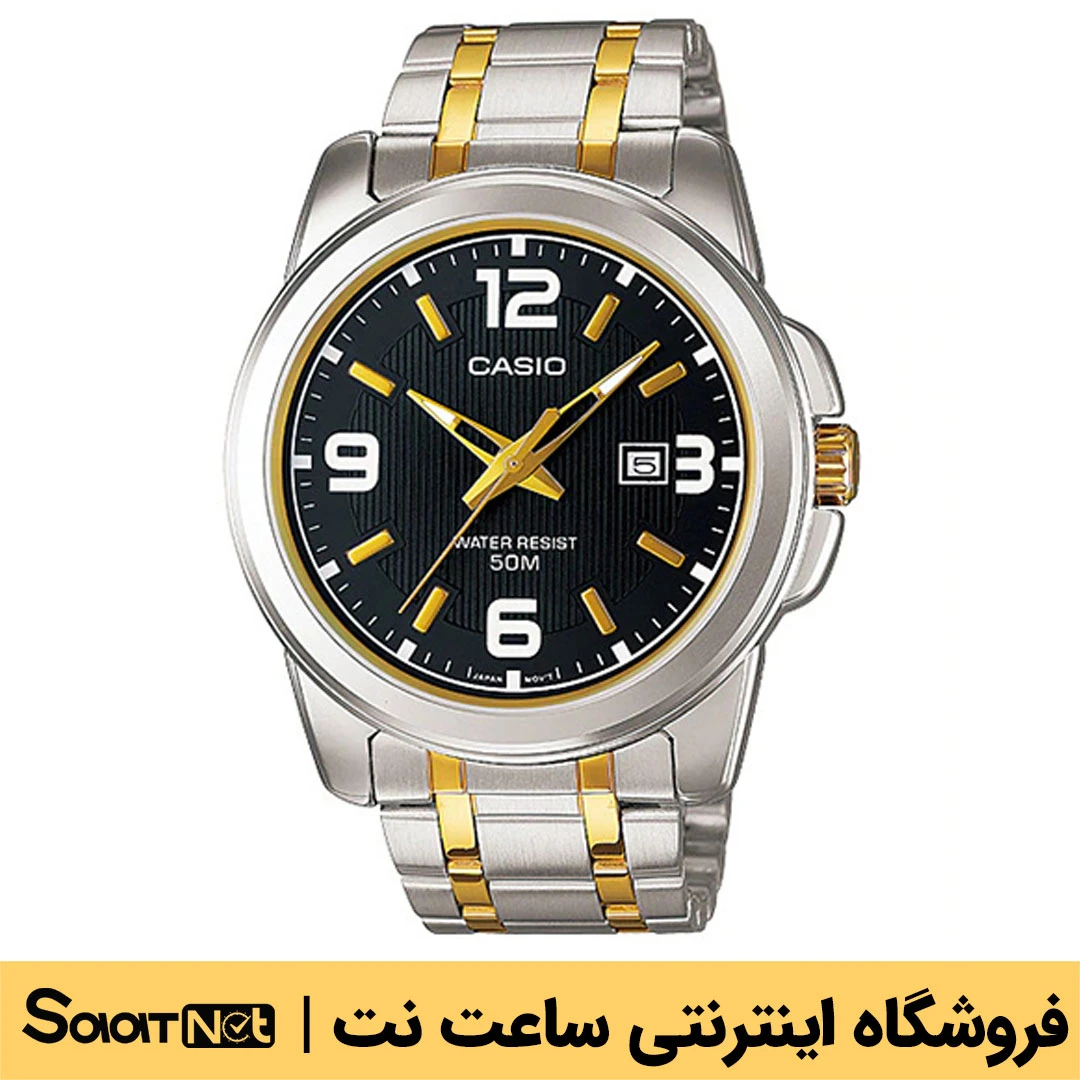 ساعت کاسیو اورجینال کد ۴۰۷۷ مدل MTP-1314SG-1AVDF