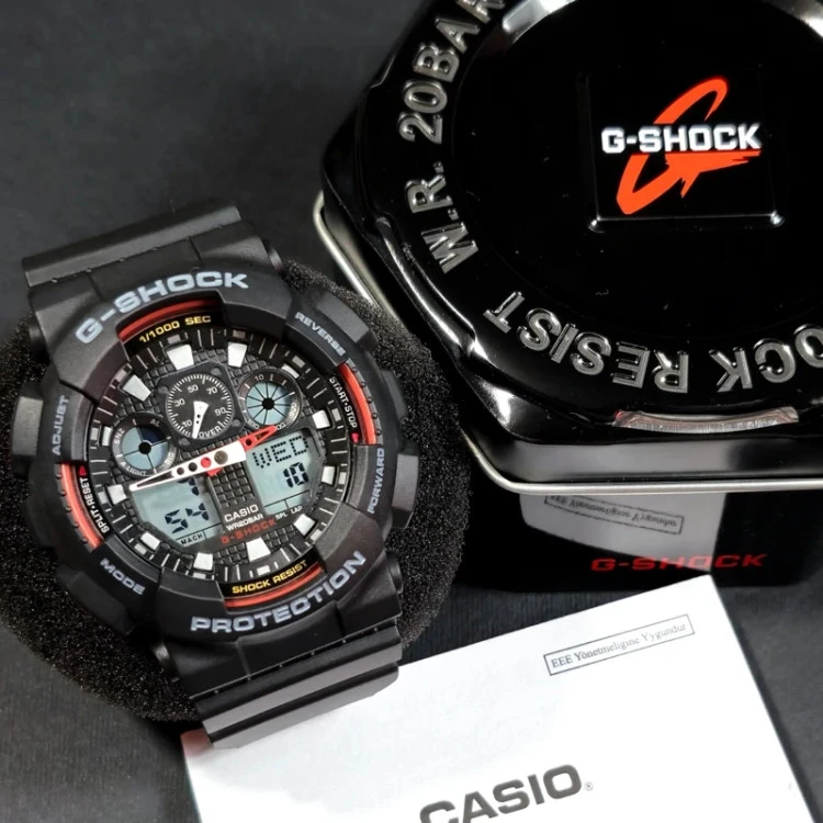 ساعت کاسیو جی شاک G-Shock GA-100 کد G1001