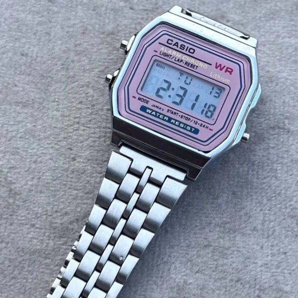 ساعت کاسیو زنانه دیجیتال رنگ صورتی