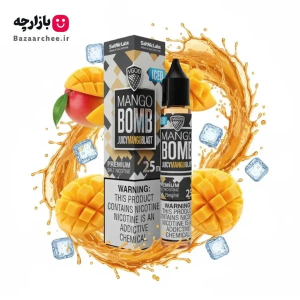 سالت نیکوتین انبه یخ بمب ویگاد | VGOD Mango Bomb ICE Saltnic