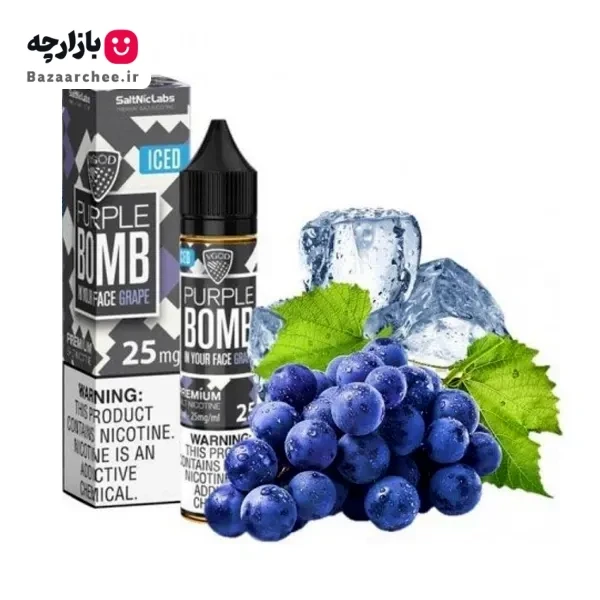 سالت نیکوتین انگور یخ بمب ویگاد VGOD PURPLE BOMB Iced
