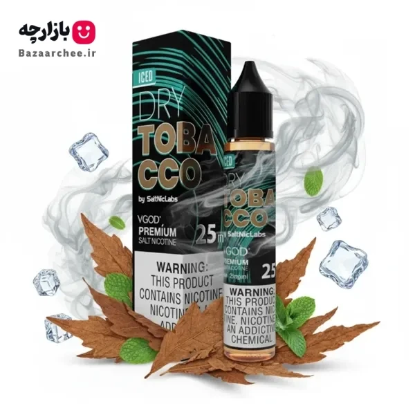 سالت نیکوتین تنباکو یخ درای توباکو آیس ویگاد | VGOD ICED Dry Tobacco SaltNic