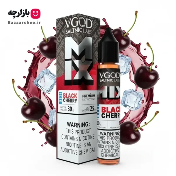 سالت نیکوتین میکس گیلاس سیاه یخ ویگاد | VGOD MIX ICED BLACK CHERRY SaltNic