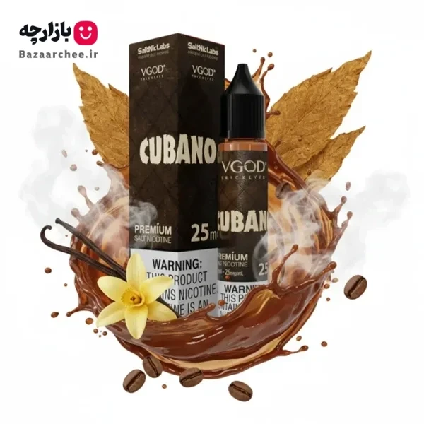 سالت نیکوتین کوبانو قهوه ای تنباکو خامه وانیل کارامل ویگاد | VGOD Cubano Brown SaltNic