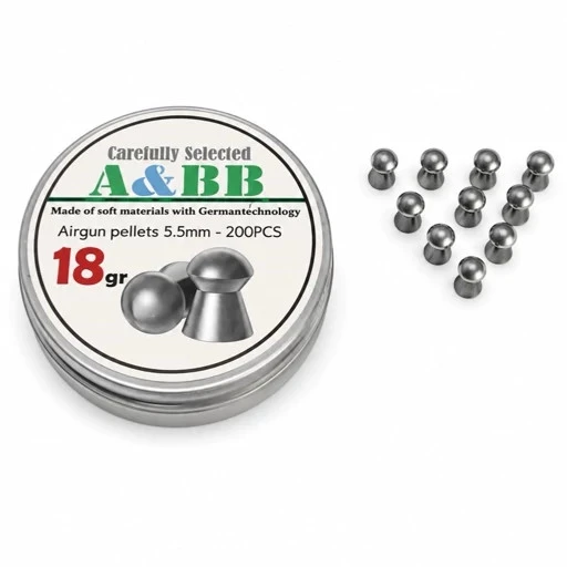 ساچمه 5.5 سر گرد 18 گرم