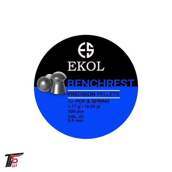 ساچمه EKOL بنچ رست کالیبر 5.5 گرین 18.05