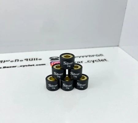 ساچمه کلاچ 14 گرمی موتور سیکلت طرح کلیک 150و HI CLICK150 برند سیلور