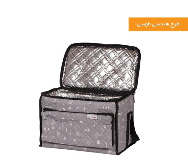 ساک پیک نیک ترگال ۲ هومتکس رنگ طوسی هندسی