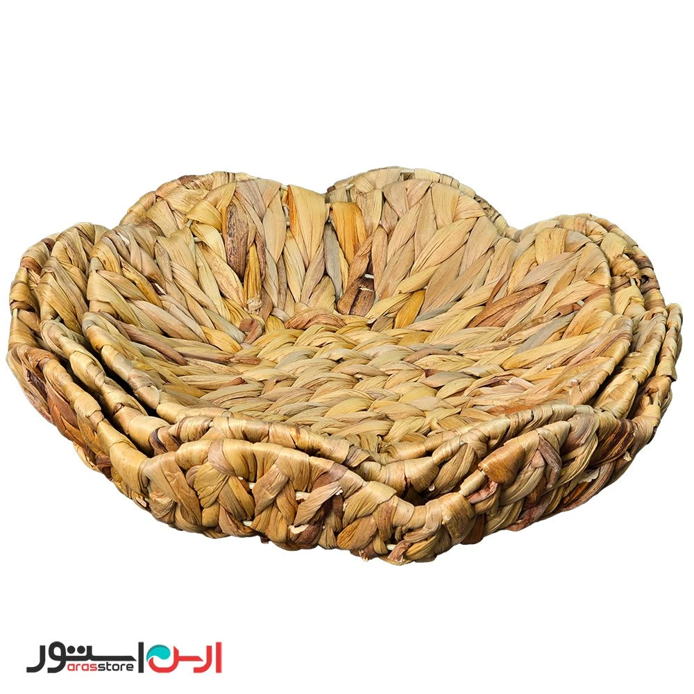 سبد حصیری طرح گل دالبر ویتنام سایز بزرگ