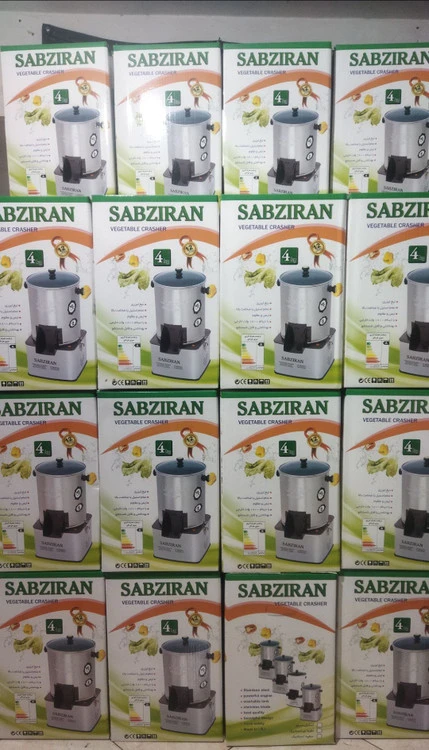 سبزی خردکن 6 کیلو سبزایران پایه مربع بدنه استیل موتور قوی