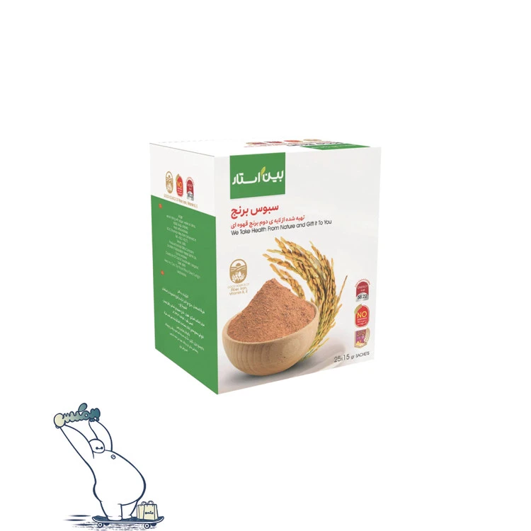 سبوس برنج 25 ساشه ای اورجینال بین استار