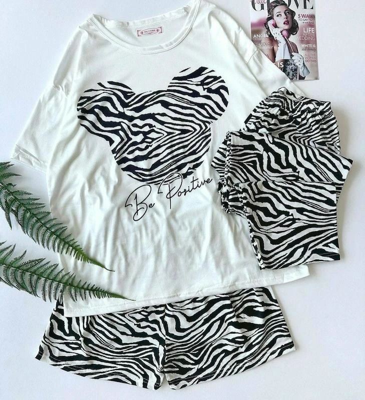 ست 3 تکه راحتی شین‌دخت طرح گورخری (Zebra)