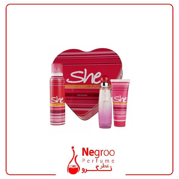ست ادکلن زنانه شی مدل pretty حجم 50میلی لیتر عطر/در چند رایحه