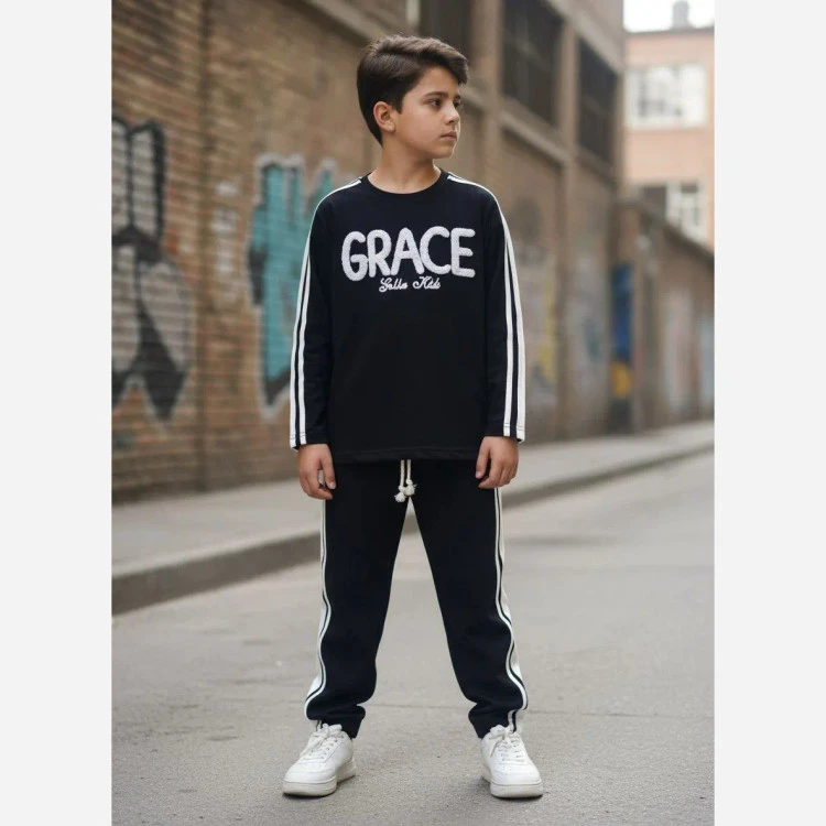 ست اسپرت دخترانه و پسرانه مدل GRACE دورس دو نخ سایز 40 تا 65