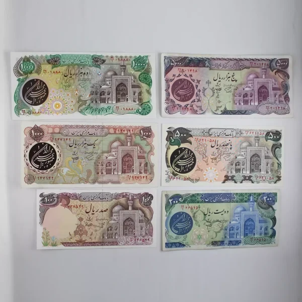 ست اسکناس بارگاهی – 6 برگ – 018880