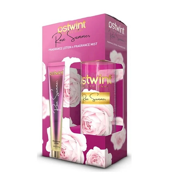 ست بادی اسپلش و لوسیون بدن اوست وینت Ostwint رایحه Rose Summer حجم 200+50 میل اصل و اورجینال